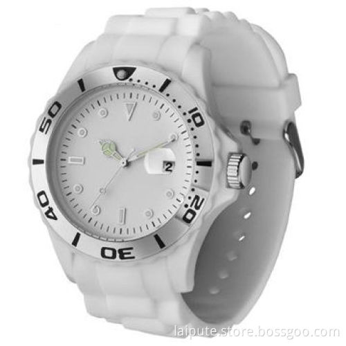 2012 New Size Plastic Wristwatch with Date Function, Measures 44mm